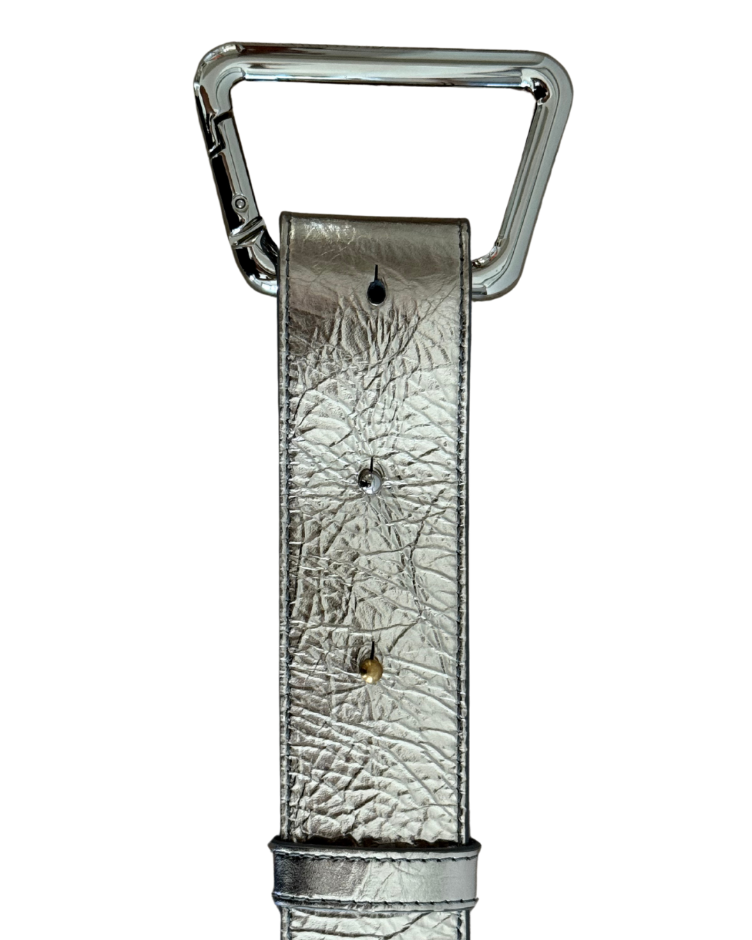 Leather strap - Silver