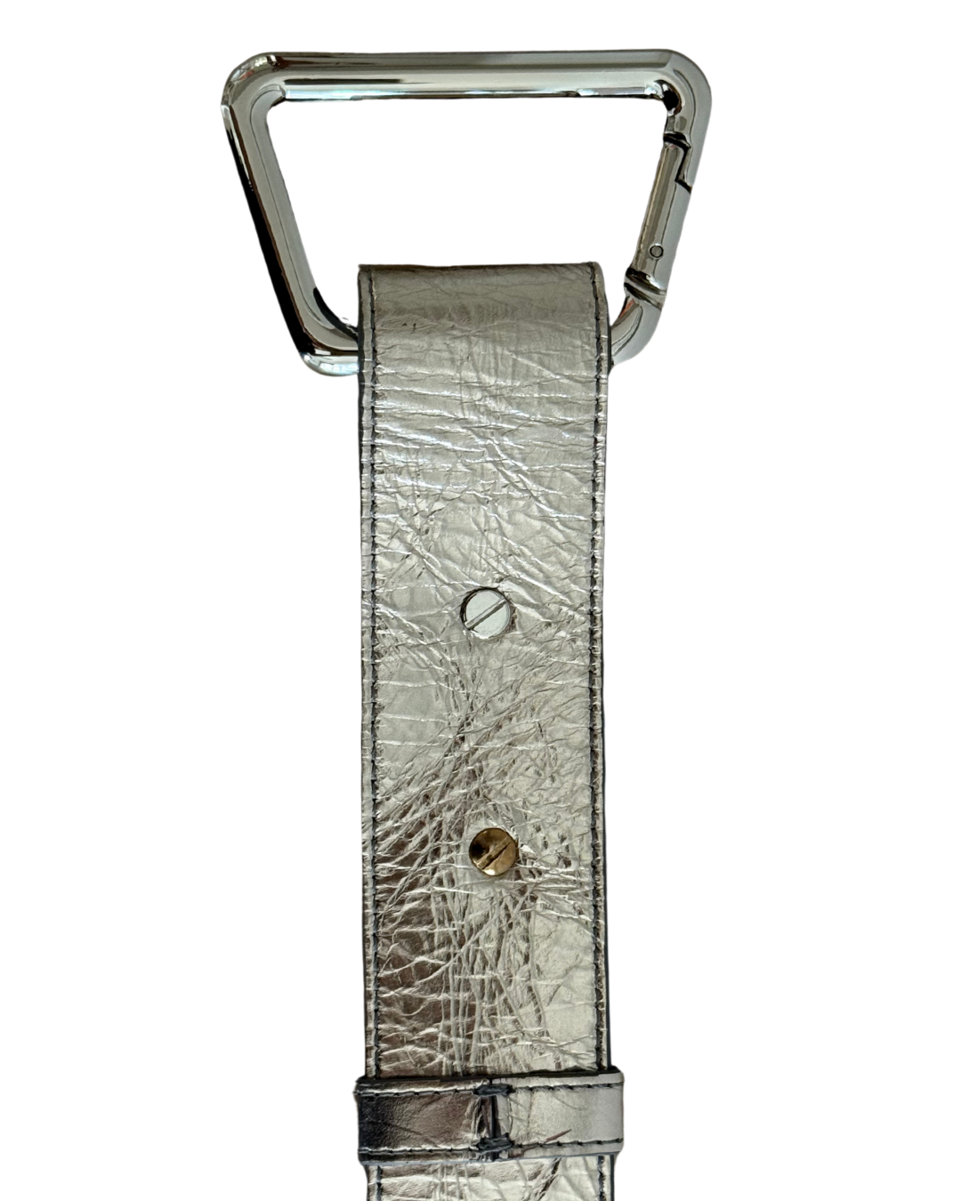 Leather strap - Silver