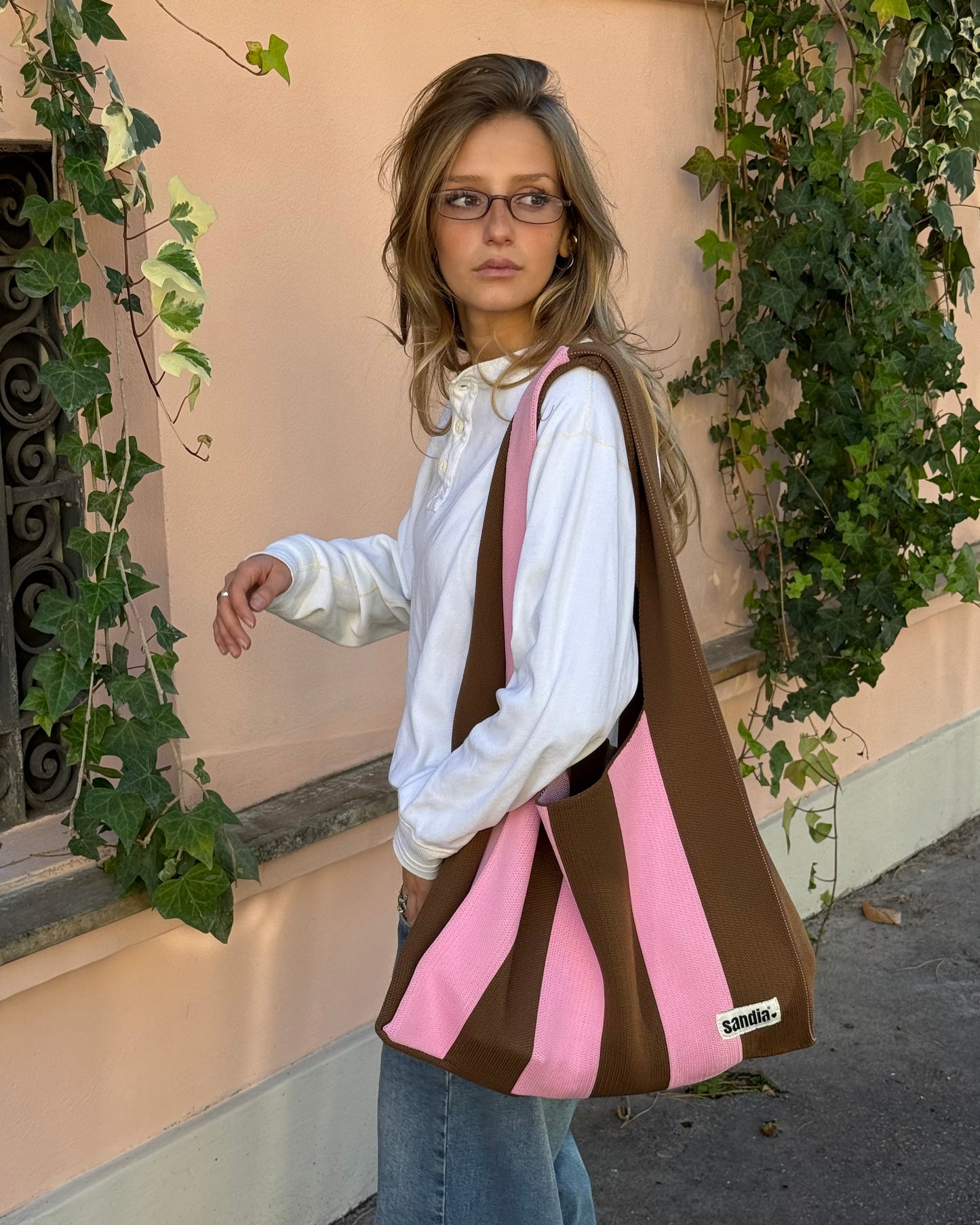 Onigiri maxi pink & brown