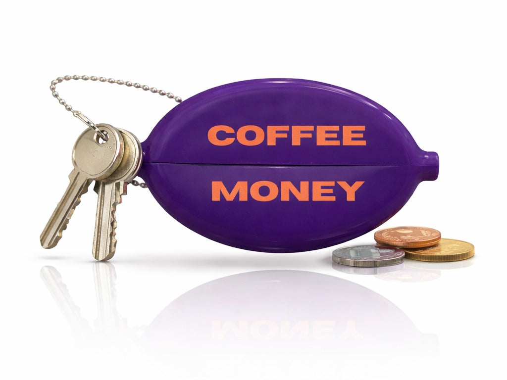 Edamame keychain - Coffee
