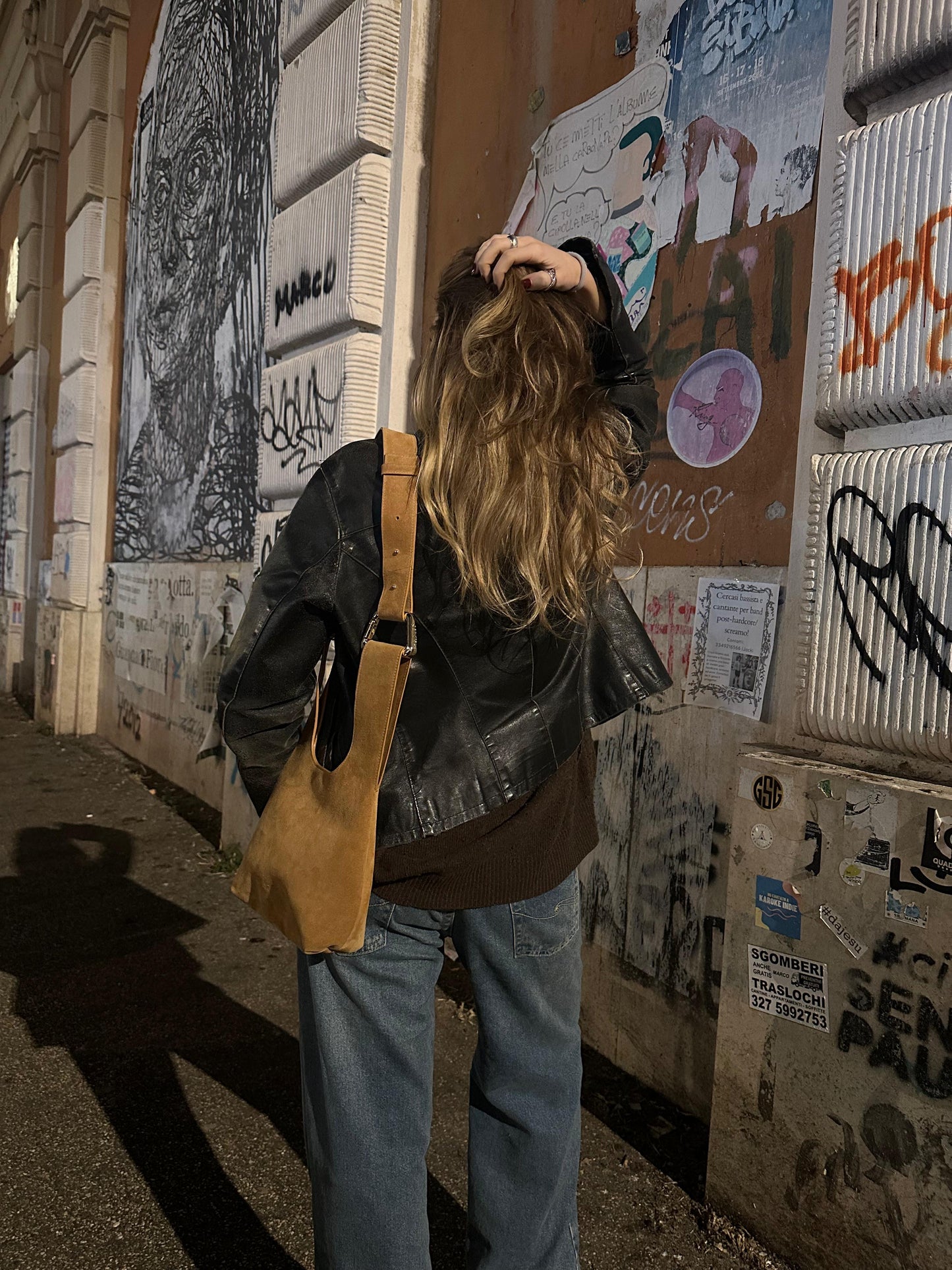 Leather strap - Camel