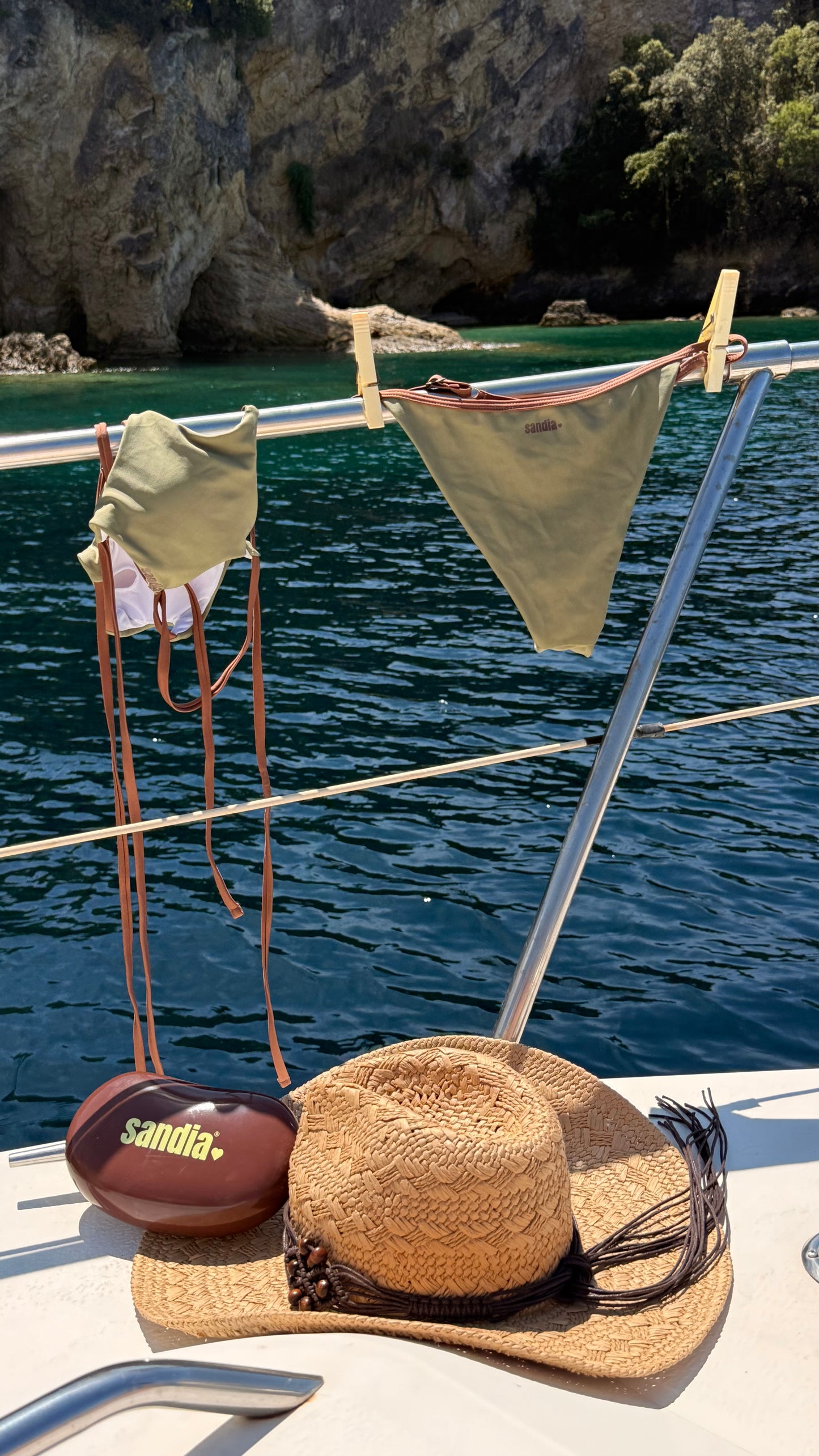 Set Bikini star ⭐️ olive green🫒