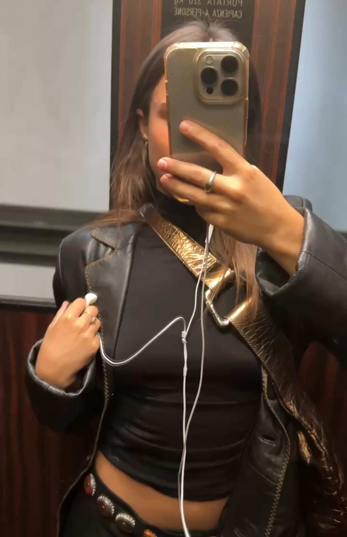 Leather strap - Bronze